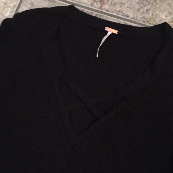 Free People Crisscross Tunic Sweater - Picture 4 of 7